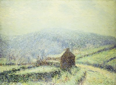 Szron w Huelgoat, Finistere; Gelee Blanche au Houelgouat Finistere, 1903 autorstwa Gustave Loiseau