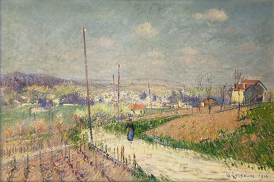 Wiosna w Ile de France; Wiosna w Ile de France, 1916 autorstwa Gustave Loiseau