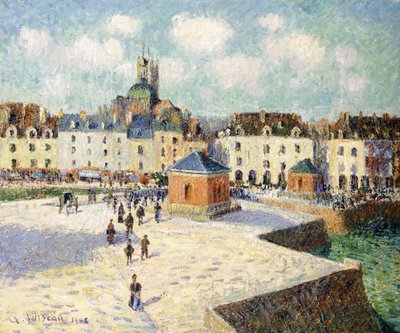Nabrzeże w Dieppe w słońcu, 1905 autorstwa Gustave Loiseau