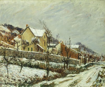 Wioska w śniegu; Wieś w śniegu, 1911 autorstwa Gustave Loiseau