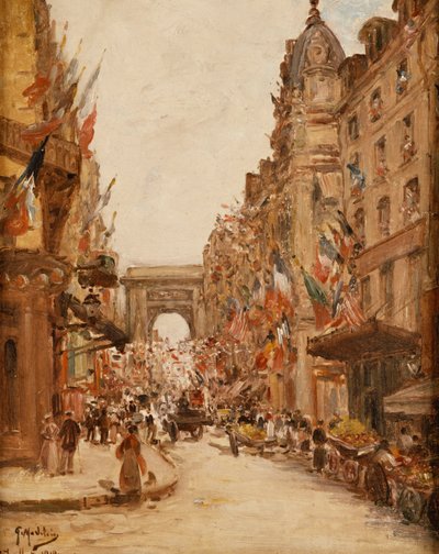 Dzień Bastylii autorstwa Gustave Madelein