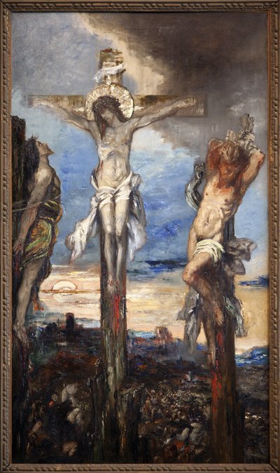 Chrystus i dwaj złodzieje… autorstwa Gustave Moreau