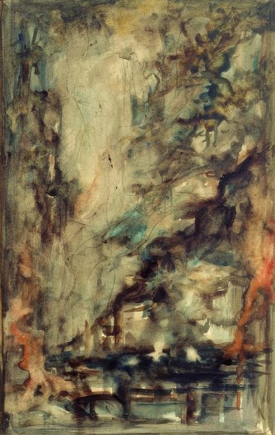 Szkic (dla dwóch poszukiwaczy przygód i talizmanu (?)) autorstwa Gustave Moreau