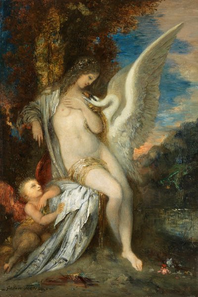 Gustave Moreau Leda c1875 autorstwa Gustave Moreau