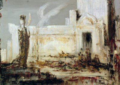 Helena przy bramie Scee autorstwa Gustave Moreau