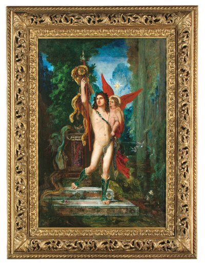 Jazon i Eros, 1890-91 autorstwa Gustave Moreau