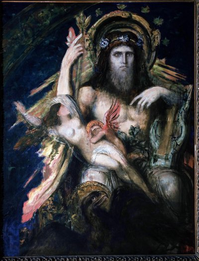 Jowisz (Zeus) i Semele (wysadzony) autorstwa Gustave