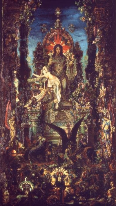 Jowisz i Semele autorstwa Gustave Moreau
