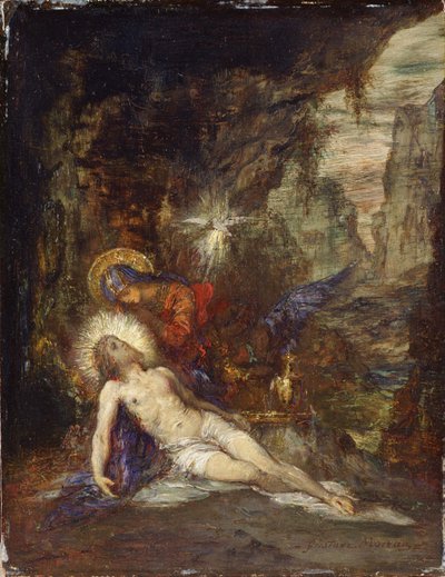 Pieta, ok. 1876 autorstwa Gustave Moreau