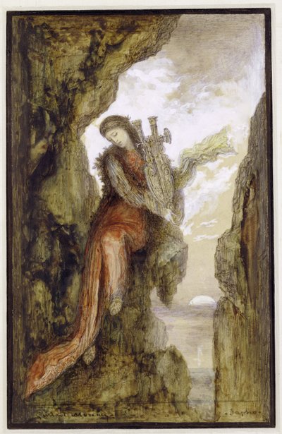 Safona na klifie autorstwa Gustave Moreau