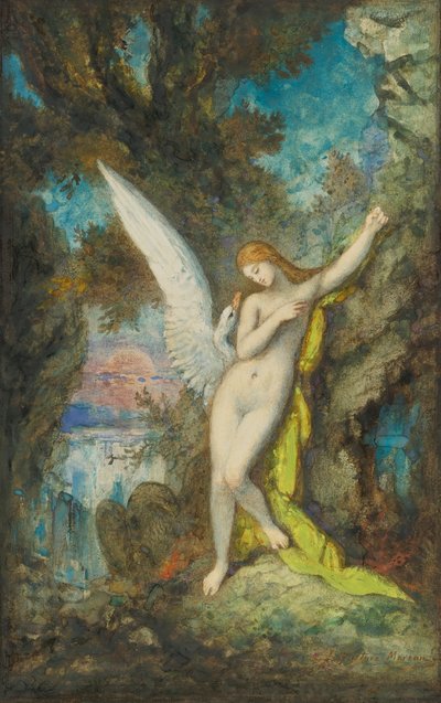 Szablon:Leda i jej łabędź autorstwa Gustave Moreau