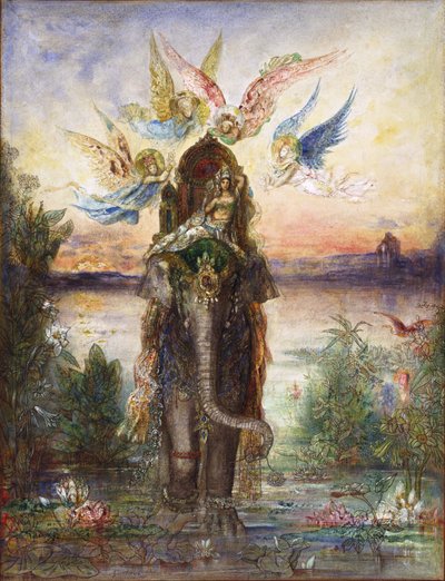 Święty Słoń Peri autorstwa Gustave Moreau
