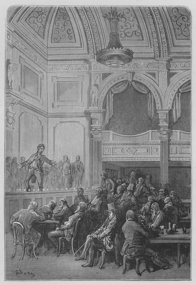 Cafe-Concert autorstwa Gustave after Dore