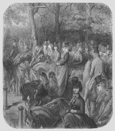 Hyde-Park, Amazonki autorstwa Gustave after Dore