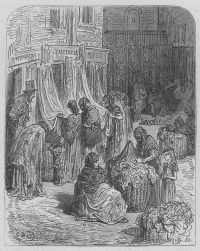 Targi Rags autorstwa Gustave after Dore