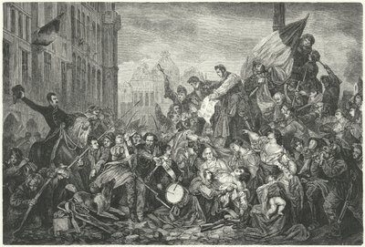 Odcinek Rewolucji Belgijskiej 1830 autorstwa Gustave Wappers