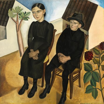 Gastona i jego siostry autorstwa Gustave Van de Woestyne