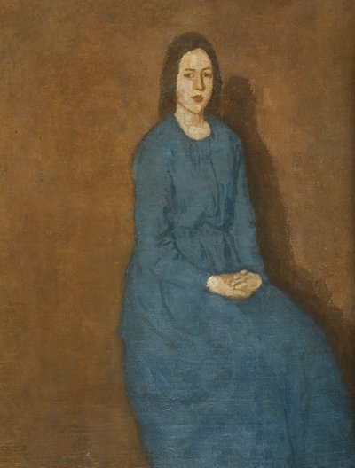 Młoda kobieta w błękicie, ok. 1914-15 autorstwa Gwen John