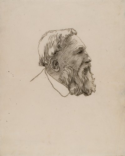 Głowa Rodina (węgiel na papierze) autorstwa Gwen John