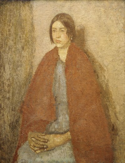 Młoda kobieta w czerwonym szalu, autorstwa Gwen John