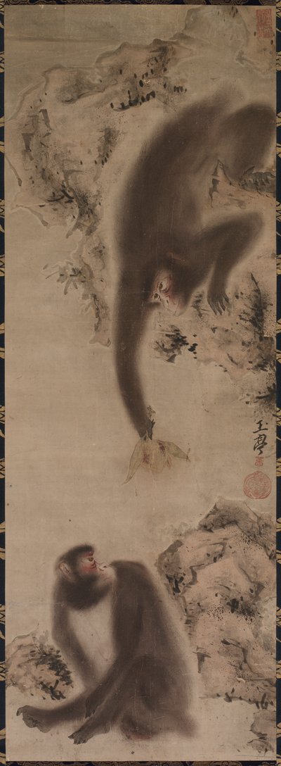 Małpy, ok. 1800. autorstwa Gyokutei Katsu