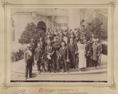 Wystawa milenijna, dziennikarze - Budapeszt XIV Fortepan 82827 autorstwa György Klösz