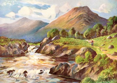„Na rzece Conan, Ross-Shire”, 1924-1926. autorstwa HC Begg