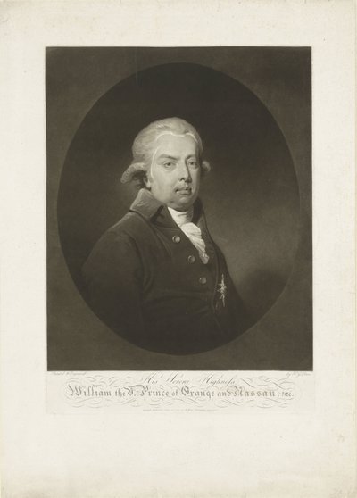 Portret Wilhelma V, księcia Orange-Nassau autorstwa H.G. Does