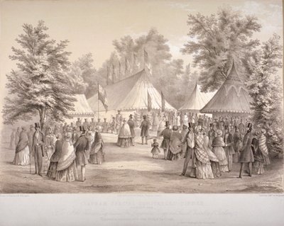 Kolacja Clapham Special Constables, Clapham, Londyn, 1848 autorstwa HM Whichelo