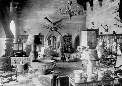 Wielka Sala, Zamek Warwick, 1924-1926. autorstwa HN King