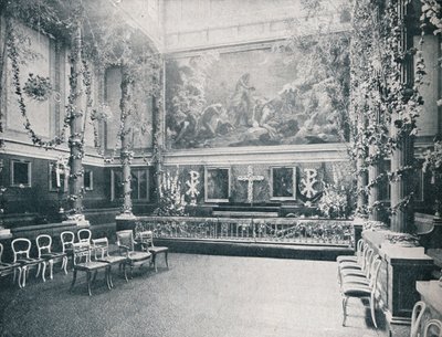 Prywatna kaplica Pałacu Buckingham, c1910 1911 autorstwa HN King