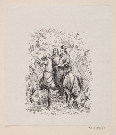 Ilustracja do „Dzikich łabędzi” w H.C. Andersen, „Baśnie i historie”, tom 1 autorstwa H.P. Hansen