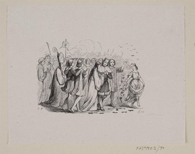 Ilustracja do „Dzikich łabędzi” w H.C. Andersen, „Baśnie i historie”, tom 1 autorstwa H.P. Hansen