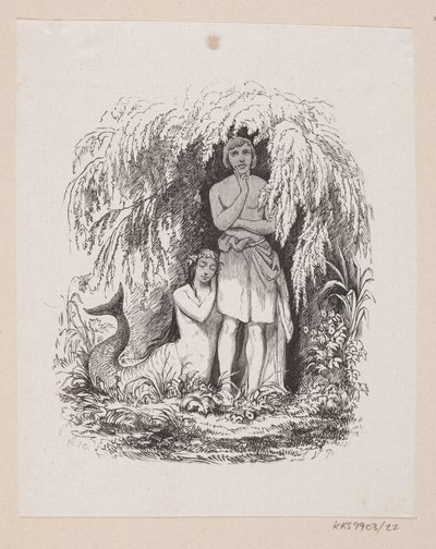 Ilustracja do „Małej Syrenki” w H.C. Andersen, „Baśnie i historie”, tom 1 autorstwa H.P. Hansen
