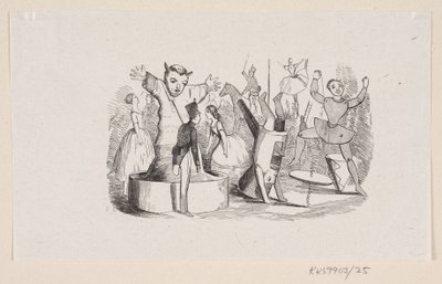 Ilustracja do „Niezłomnego blaszanego żołnierza” w H.C. Andersen, „Baśnie i historie”, tom 1 autorstwa H.P. Hansen