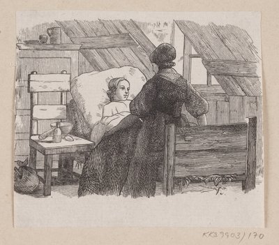 Ilustracja do „Pięciu z strąka grochu” w H.C. Andersen, „Baśnie i historie”, tom 2 autorstwa H.P. Hansen