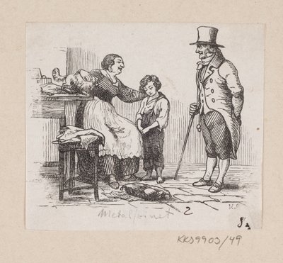Ilustracja do „Metal Pig” w H.C. Andersen, „Baśnie i historie”, tom 1 autorstwa H.P. Hansen
