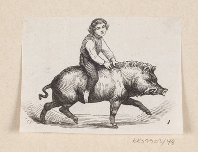 Ilustracja do „Metal Pig” w H.C. Andersen, „Baśnie i historie”, tom 1 autorstwa H.P. Hansen