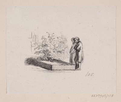 Ilustracja do „Rodzin z sąsiedztwa” w H.C. Andersen, „Bajki i opowiadania”, tom 2 autorstwa H.P. Hansen