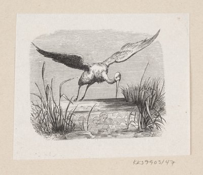 Ilustracja do „Bocianów” w H.C. Andersen, „Baśnie i historie”, tom 1 autorstwa H.P. Hansen