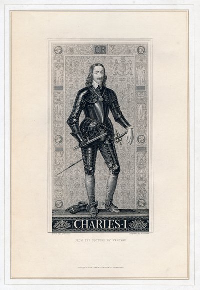 Karol I z Anglii, XIX wiek. autorstwa H. Bourne