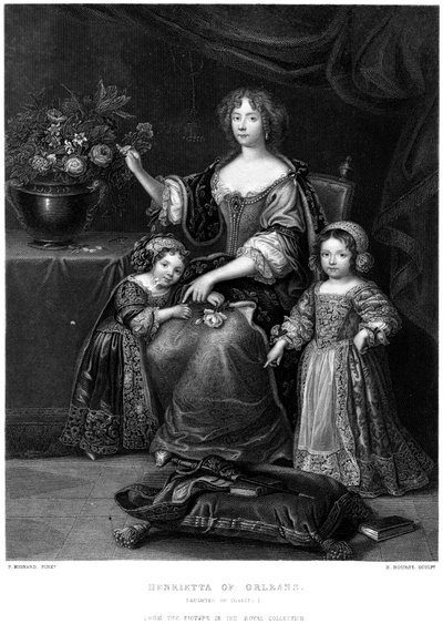 Henrietta z Orleanu, córka Karola I, XIX w. autorstwa H. Bourne