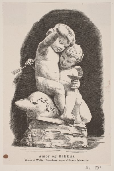 Kupidyn i Bachus autorstwa H. C. Henneberg
