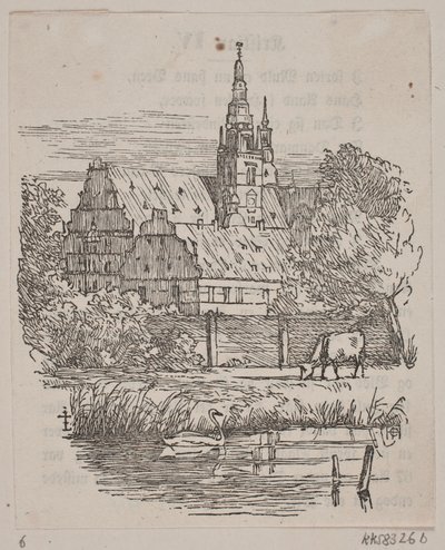 Zamek Frederiksborg autorstwa H. C. Henneberg