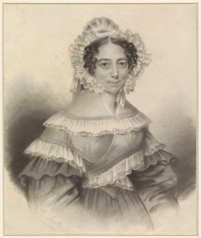 Portret damy autorstwa H. Deville