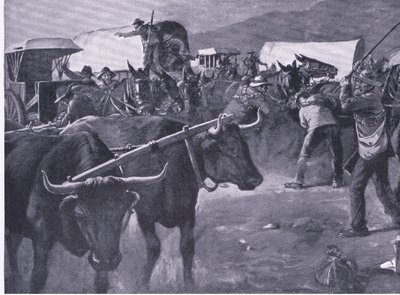 Pospieszna inspan, ilustracja z filmu After Pretoria: The Guerilla War, 1902 autorstwa H. Dixon