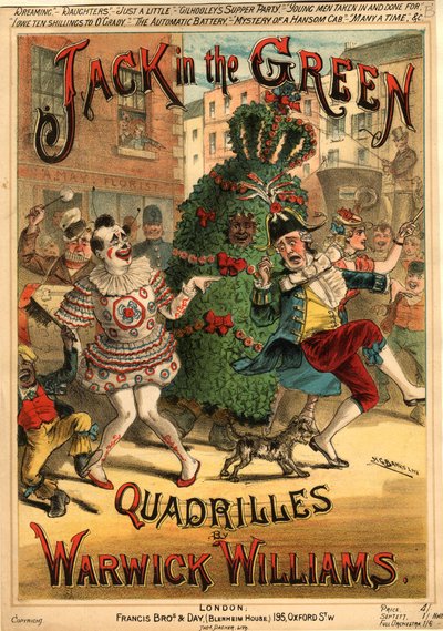 Nuty do „Jack in the Green Quadrilles” Warwicka Williamsa, wydane przez Francis Bros. & Day (kolor litho) autorstwa H. G. Banks