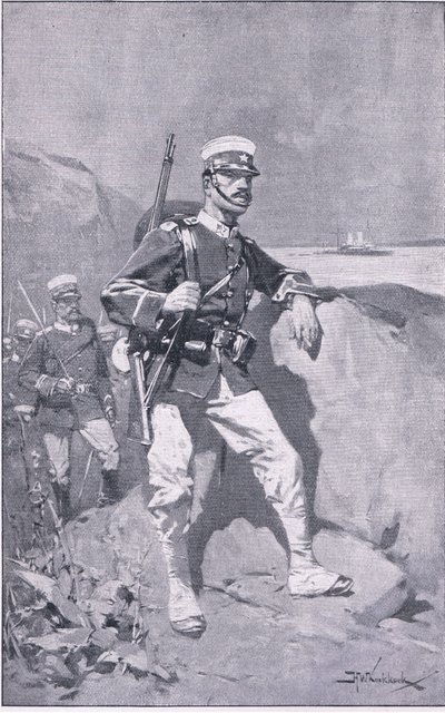 Japoński żołnierz (lito) autorstwa H. M. Koekkoch