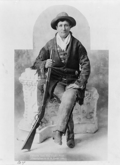 Calamity Jane jako zwiadowca generała Crook autorstwa H. R. Locke