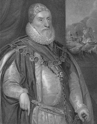 Charles Howard, pierwszy hrabia Nottingham, początek XIX wieku. autorstwa H. Robinson